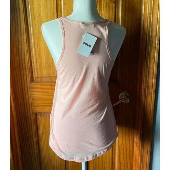 CHRLDR Womens Light Weight 'Rose` Made Me Do It'  Graphic Tank Top-Pink-XS-NWT - Picture 3 of 5